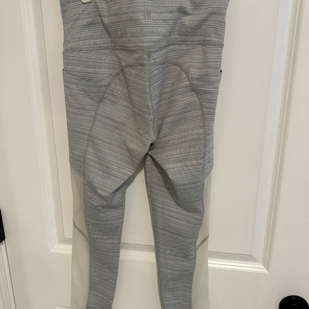 Athleta Gray & White Leggings - Picture 3 of 4